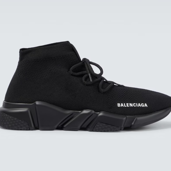 AUTHENTIC! Balenciaga Blk Speed sneakers with laces - Picture 1 of 8